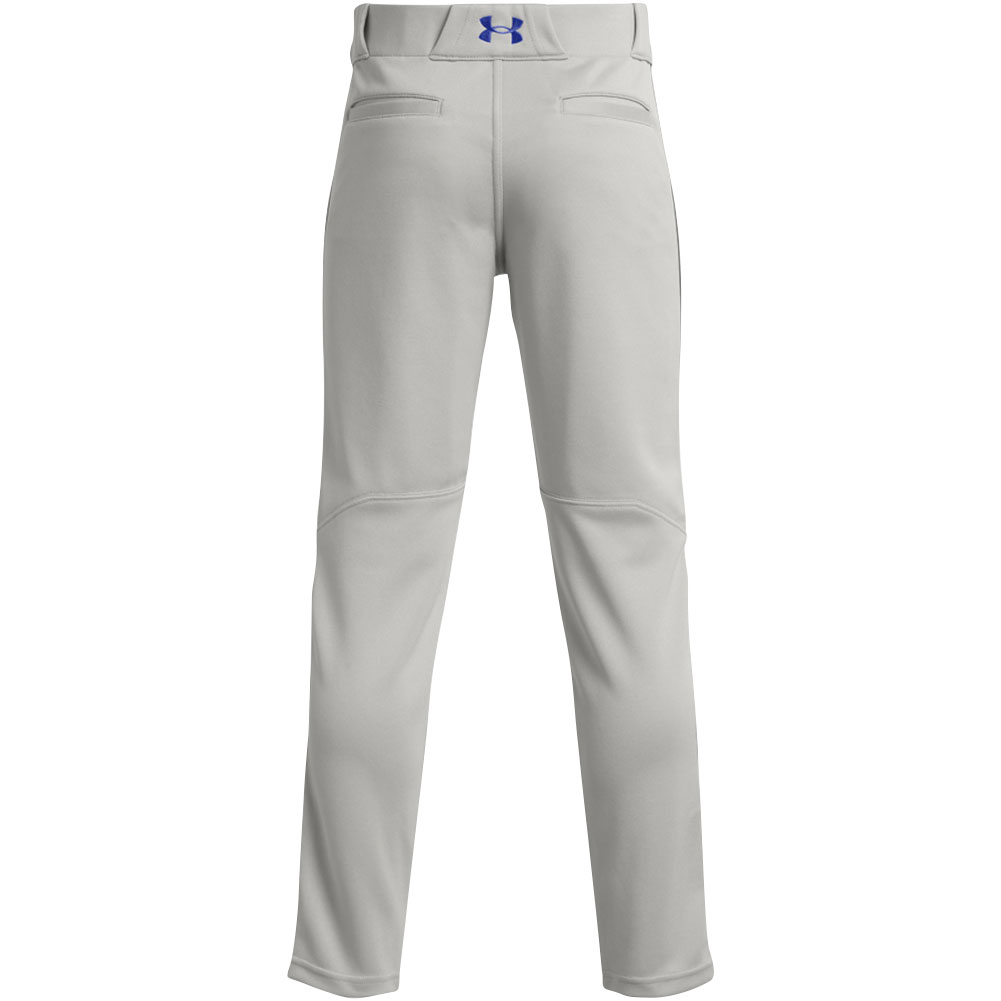 Under Armour Boys' Gameday Vanish Piped Baseball Pants, Small, Baseball Grey/Royal