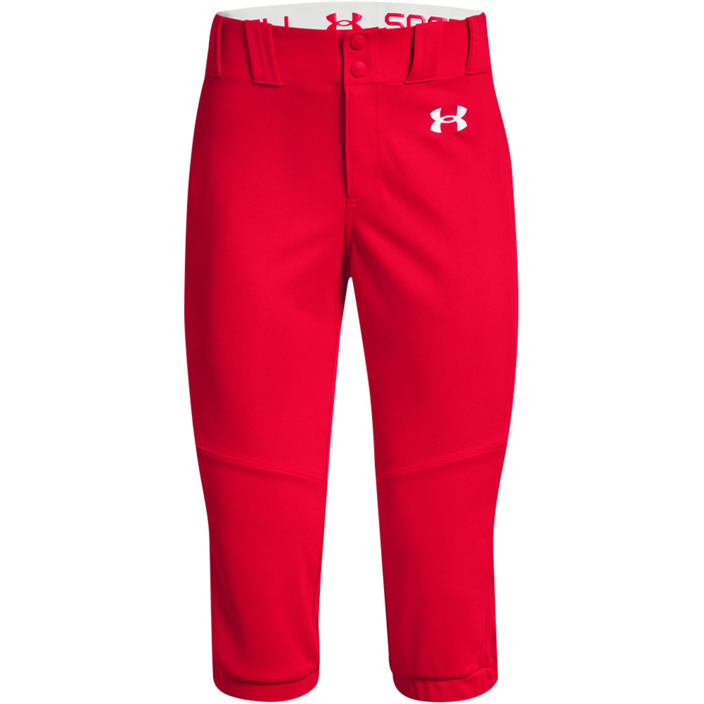 Under Armour Women's Utility Softball Pants, Medium, Red