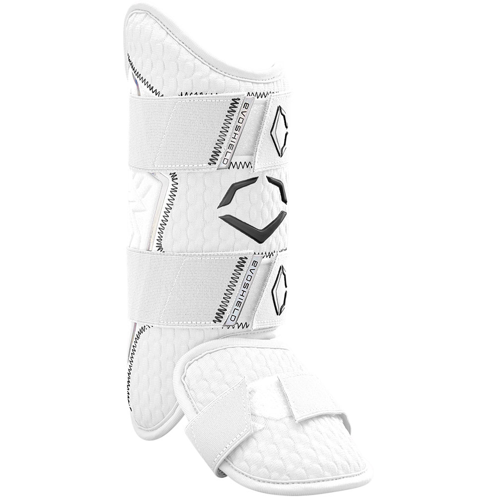 EvoShield Pro-SRZ 2.0 Batter's Leg Guard, Left-Handed Batter, White