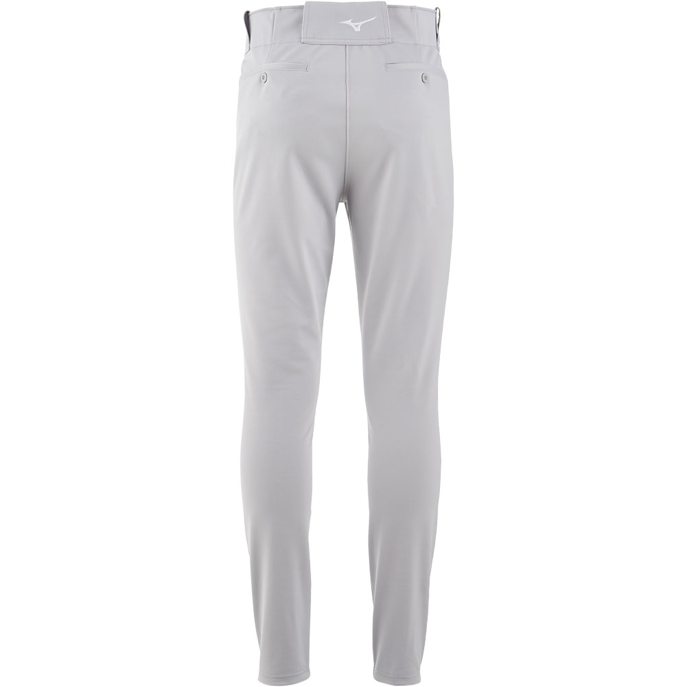 Mizuno Men's Premier Pro Tapered Baseball Pants, Small, Grey