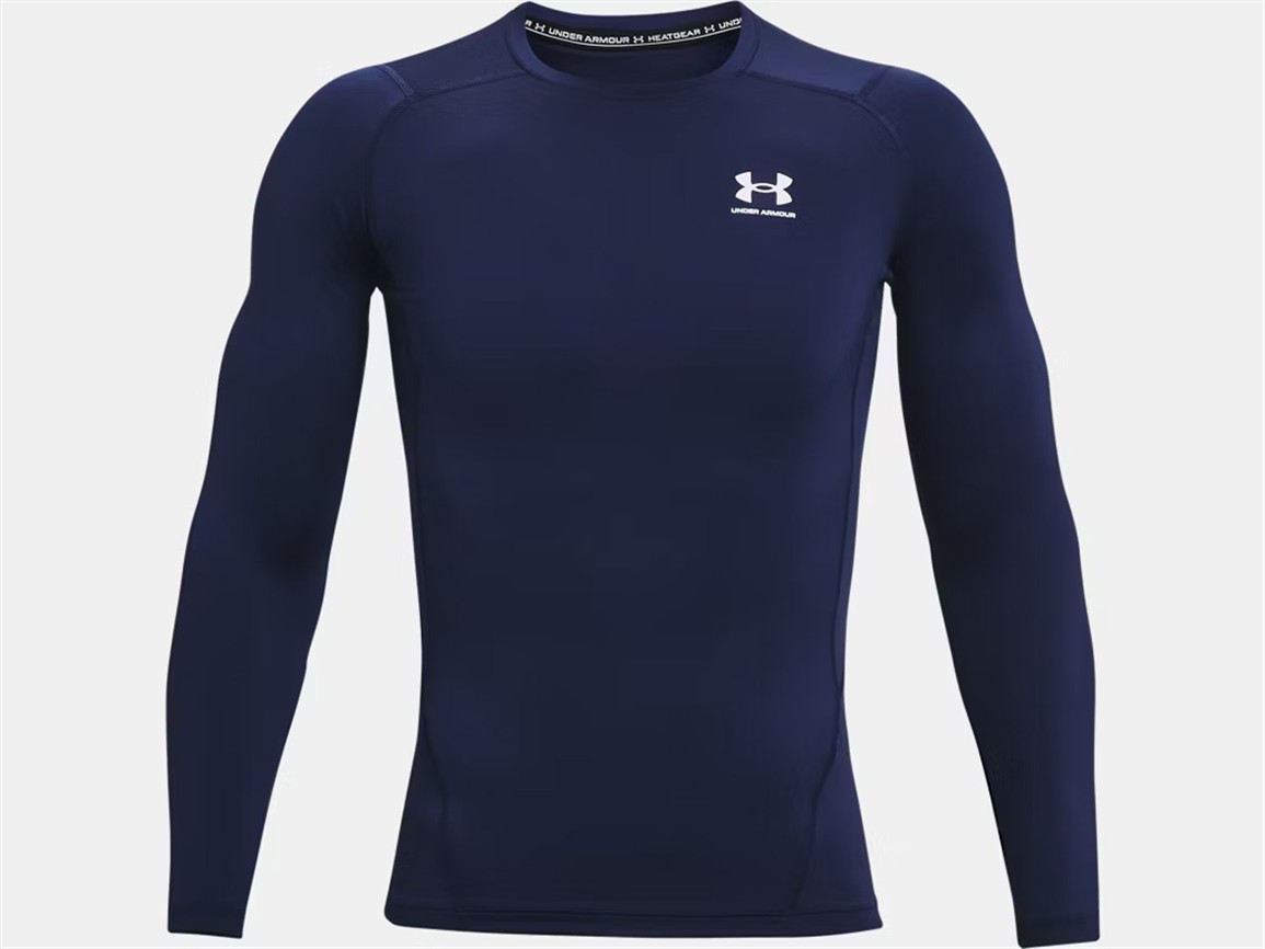 Under Armour Men's HeatGear Long Sleeve Compression T-Shirt in Blue (1361524) | Size Medium | HisRoom.com