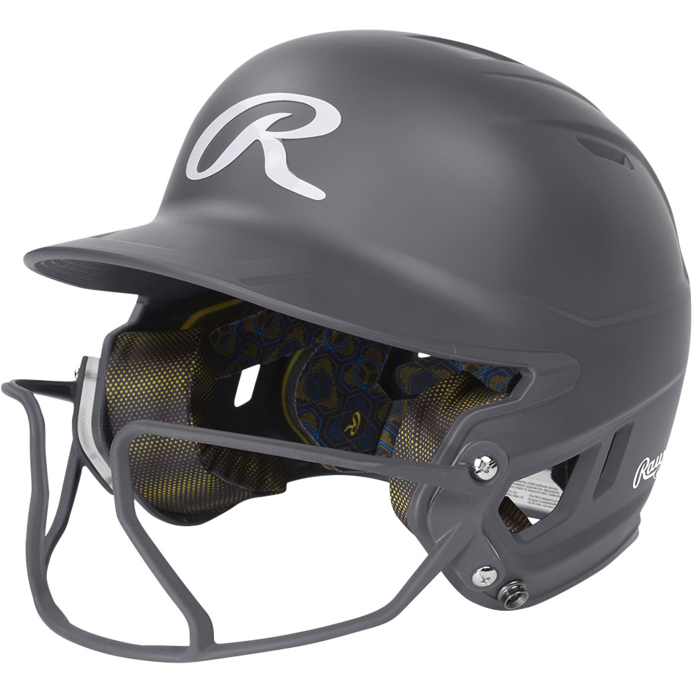Rawlings Women's MACH Softball Batting Helmet w/ Hi-VIZ Facemask, SR, Gray