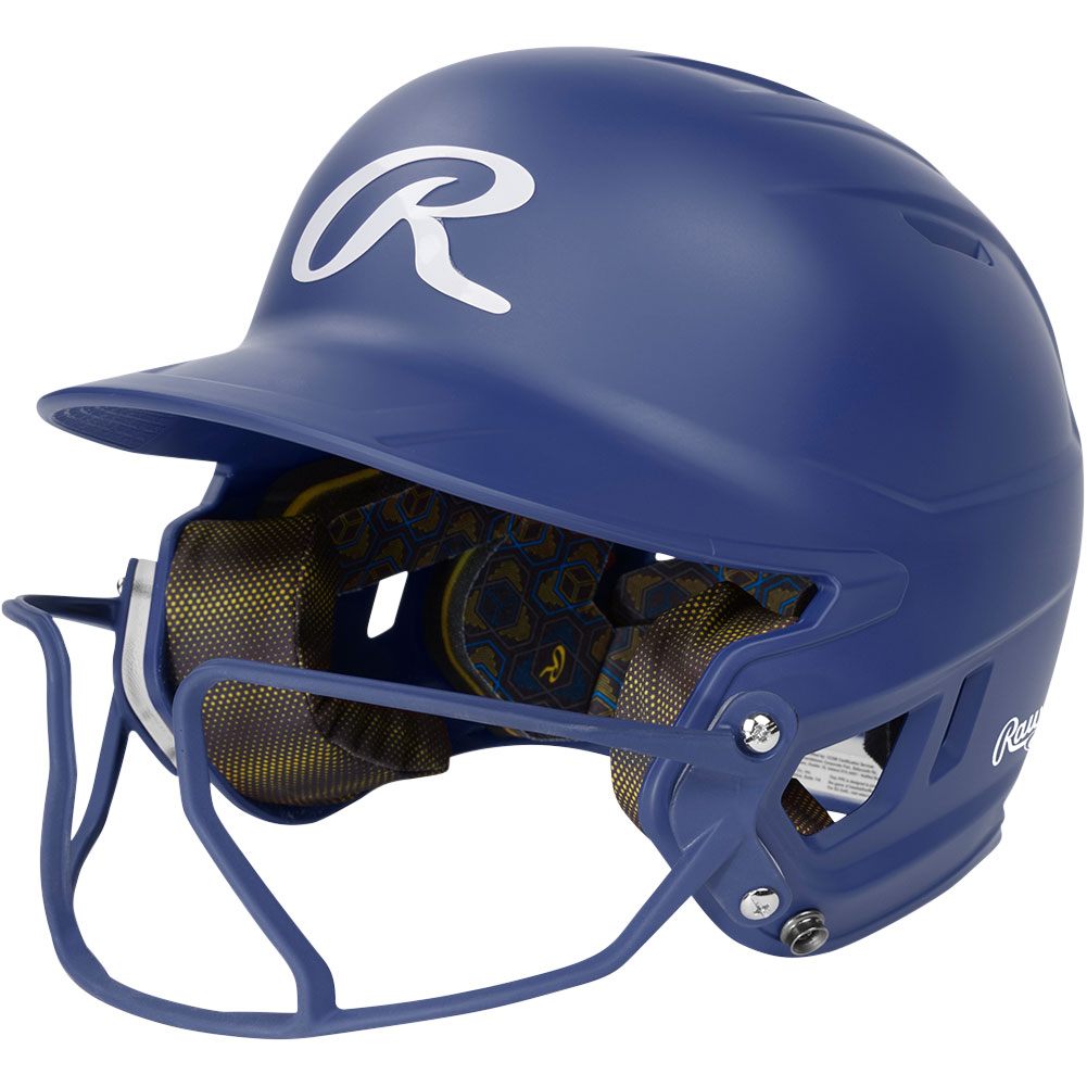 Rawlings Women's MACH Softball Batting Helmet w/ Hi-VIZ Facemask, SR, Royal