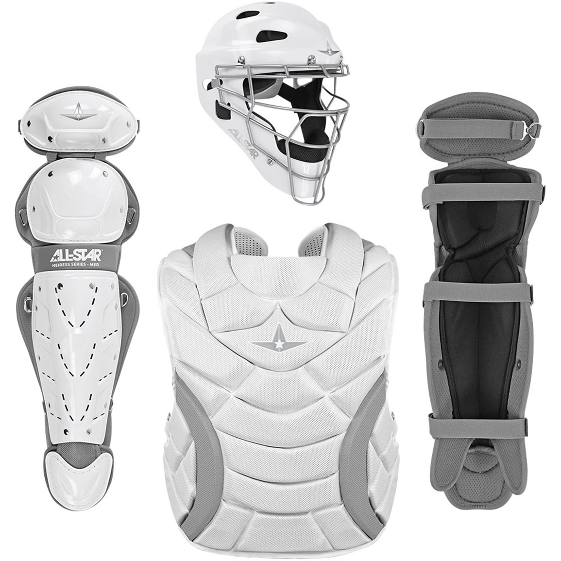 All Star Adult Heiress Fastpitch Softball Catchers Set (Medium)