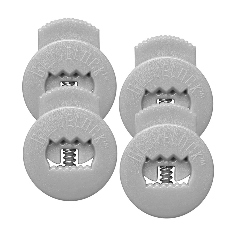 GloveLock Glove Lace Lockers - 4 Pack, White