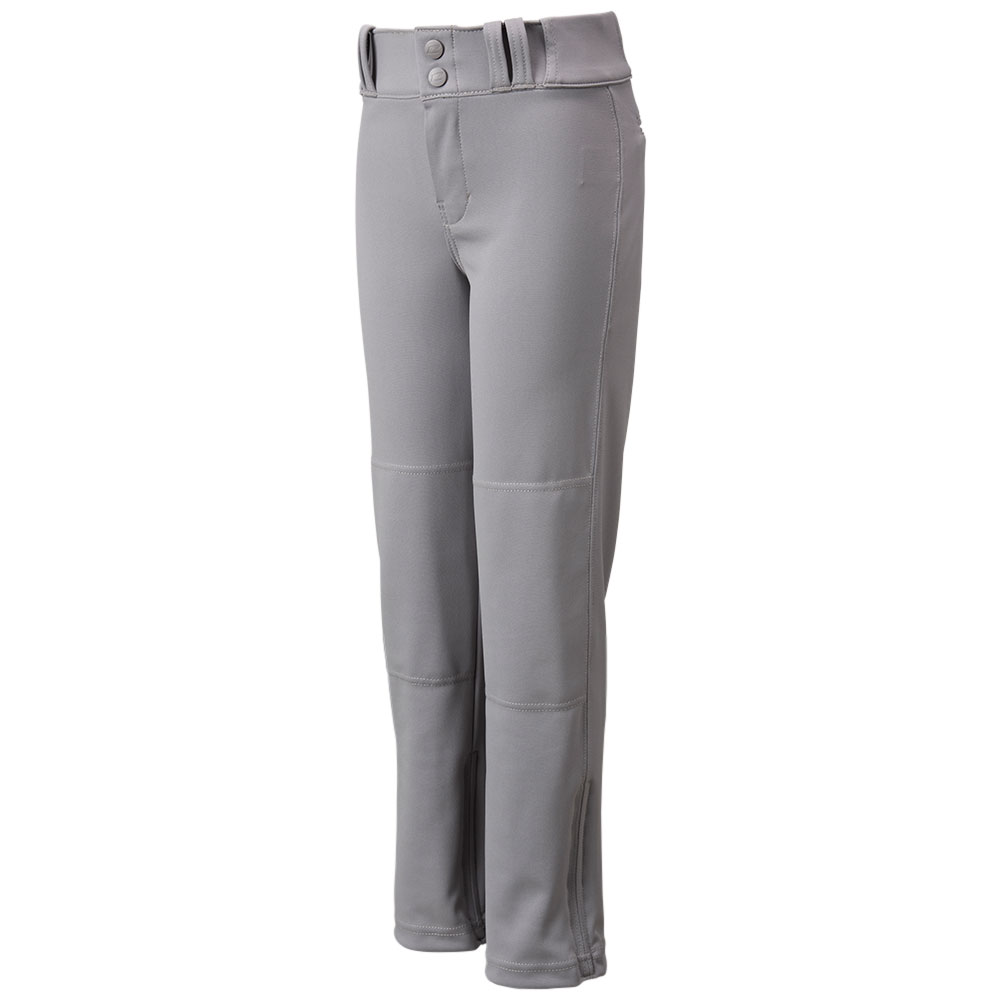 CHAMPRO Boys' Triple Crown 2.0 Open Bottom Baseball Pants, Medium, Grey
