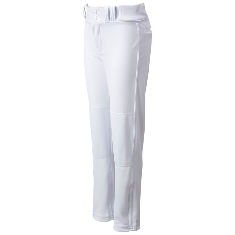 CHAMPRO Boys' Triple Crown 2.0 Open Bottom Baseball Pants, Medium, White