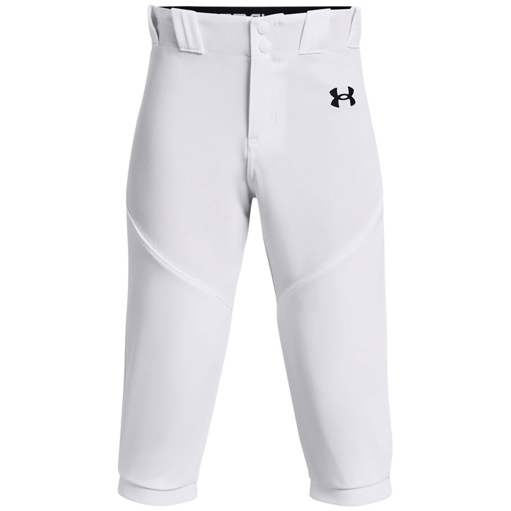 Under Armour Boys' Utility Knicker Baseball Pants, Medium, White