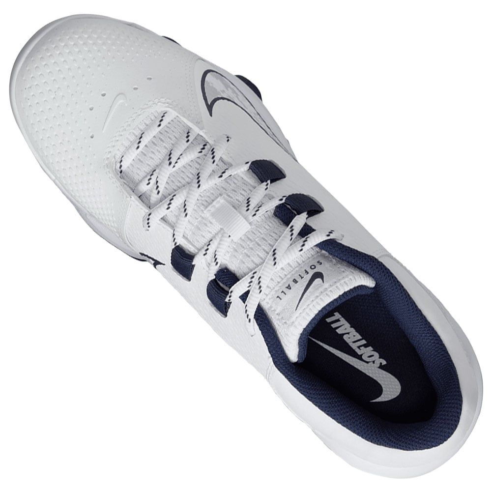 Nike Women's Hyperdiamond 4 Pro MCS Softball Cleats in White | FZ0921-103