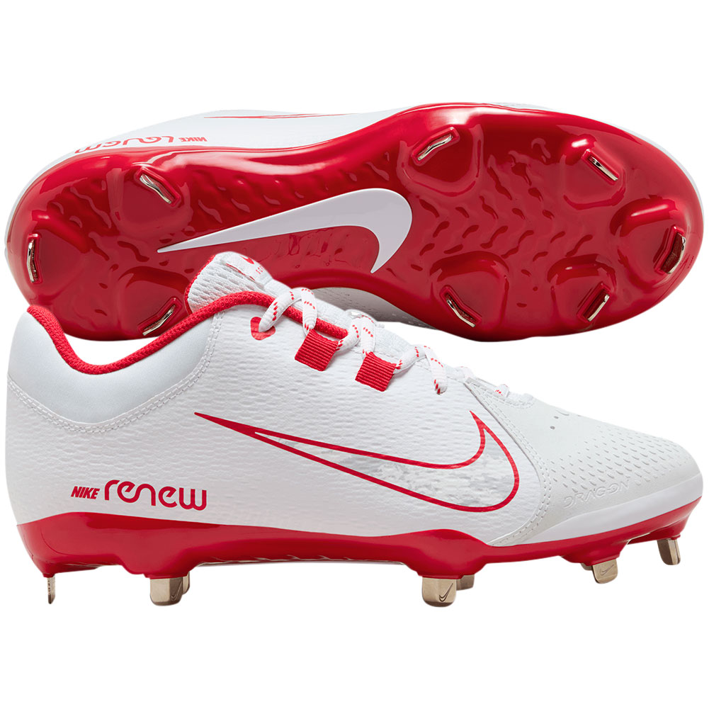 Nike Women's Hyperdiamond 4 Pro Softball Cleats in White | FZ0922-102