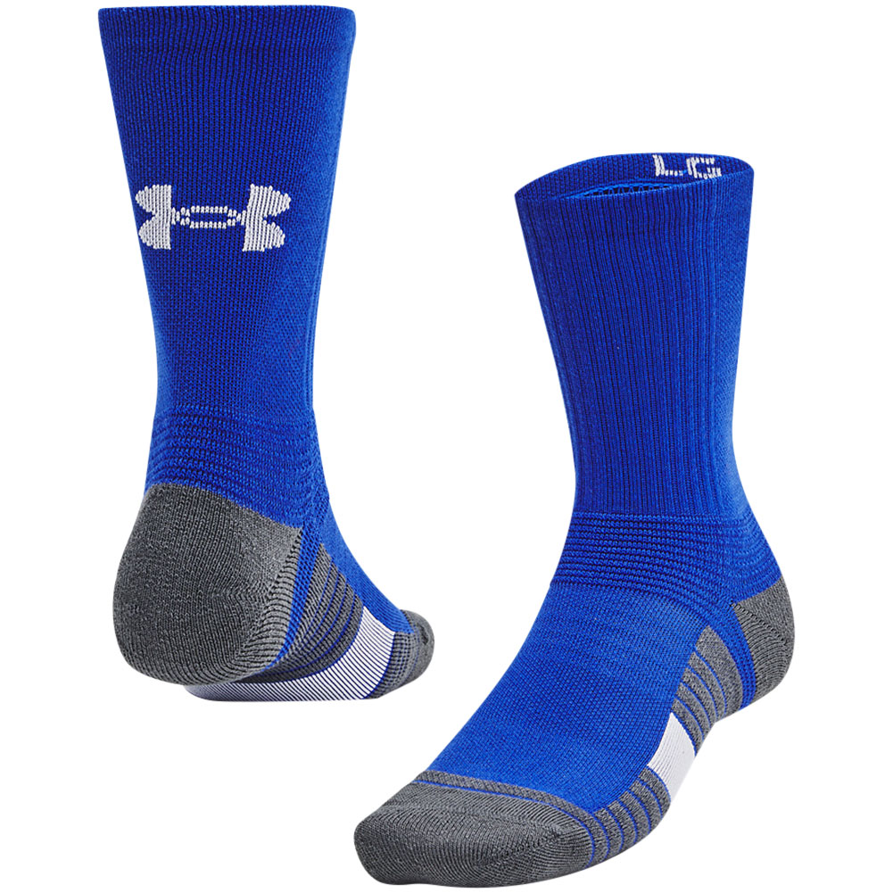 Under Armour Adult UA Team Crew Socks, Men's, Large, Royal