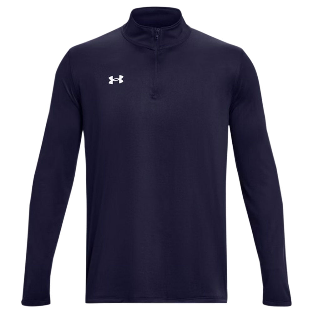 Under Armour Team Tech Quarter-Zip Long-Sleeve Shirt - Midnight Navy/White