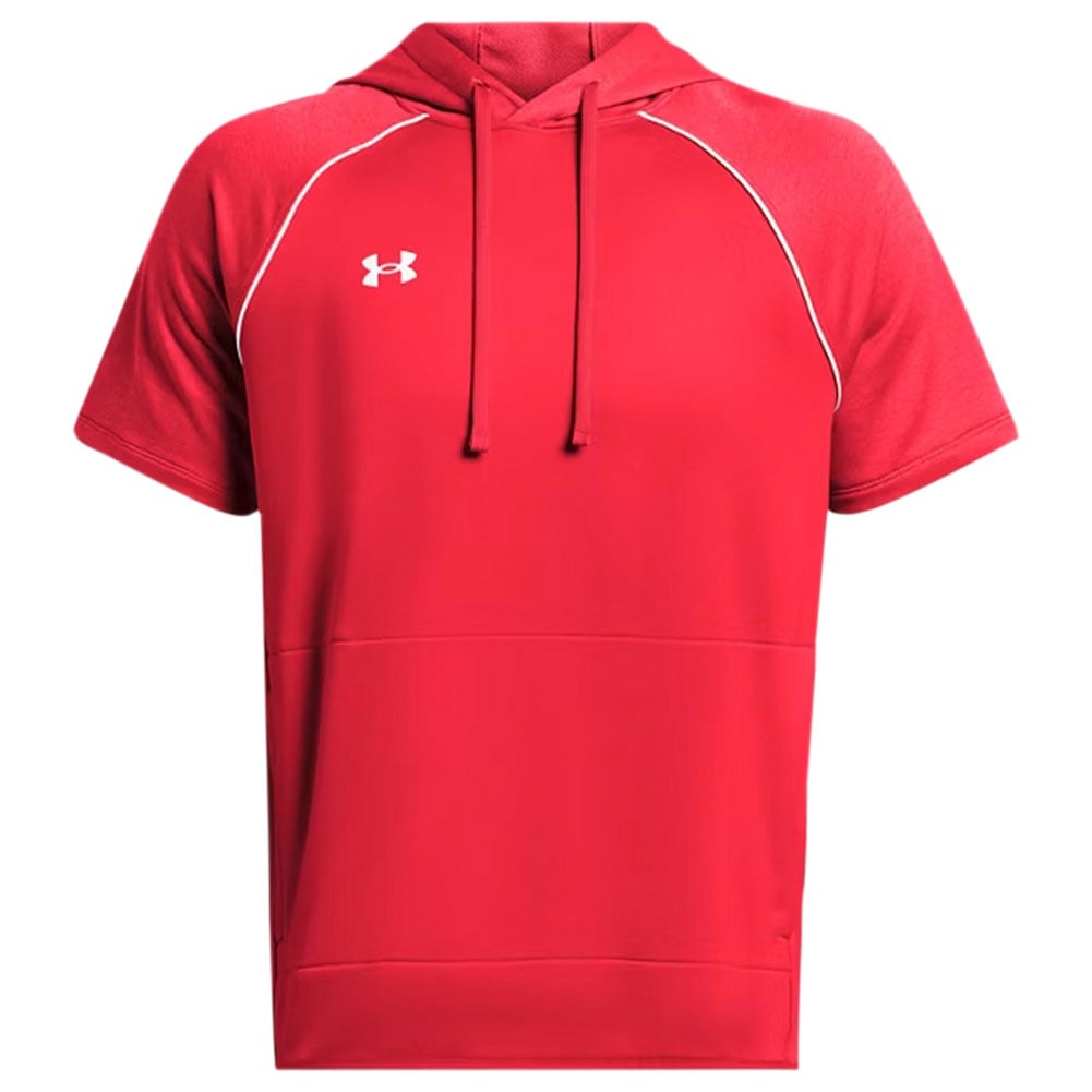 Under Armour Command Warm-Up Short-Sleeve Hoodie - Red/White