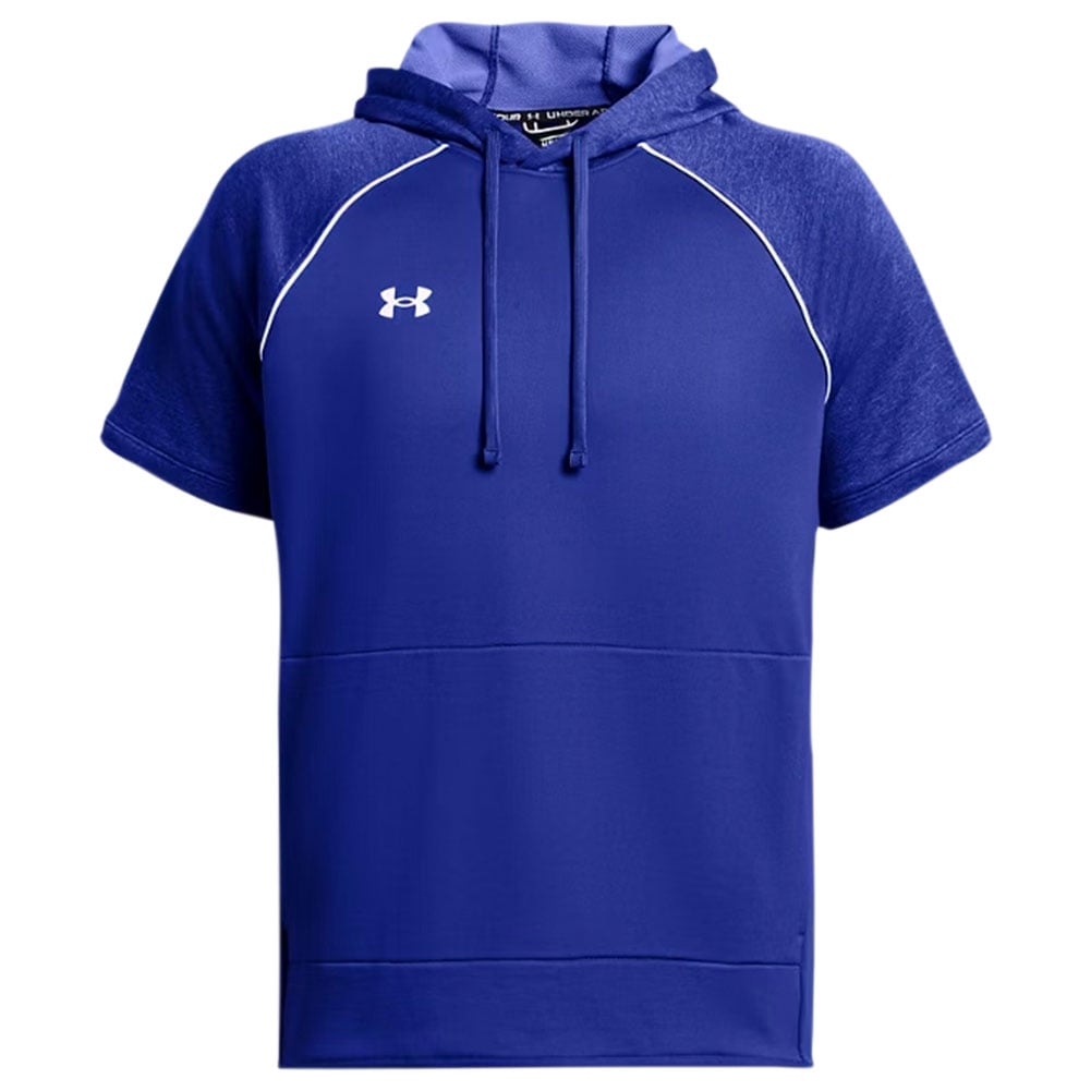 Under Armour Command Warm-Up Short-Sleeve Hoodie - Team Royal/White
