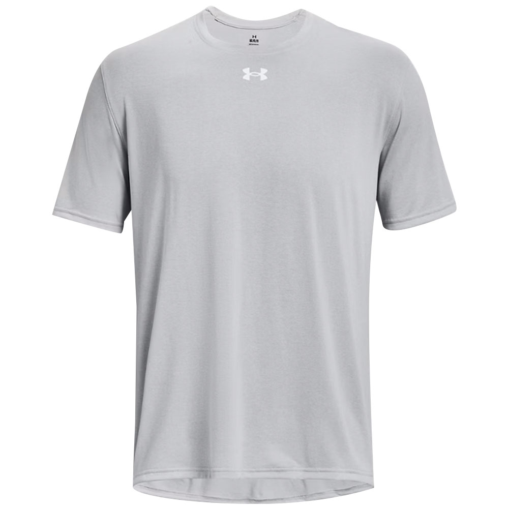 Under Armour Team Tech Short-Sleeve T-Shirt - Mod Gray Light Heather/White