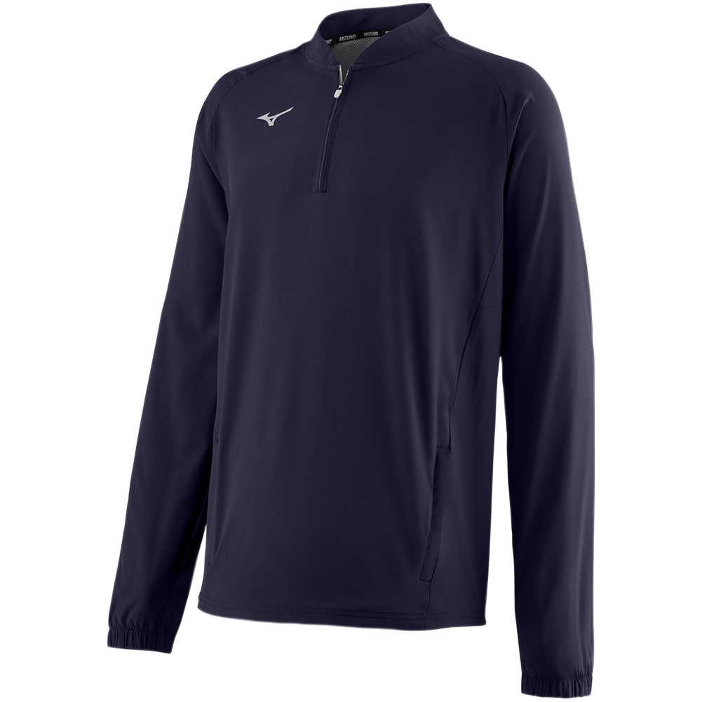 Mizuno Adults' Game Time Long Sleeve Baseball Hitting Jacket