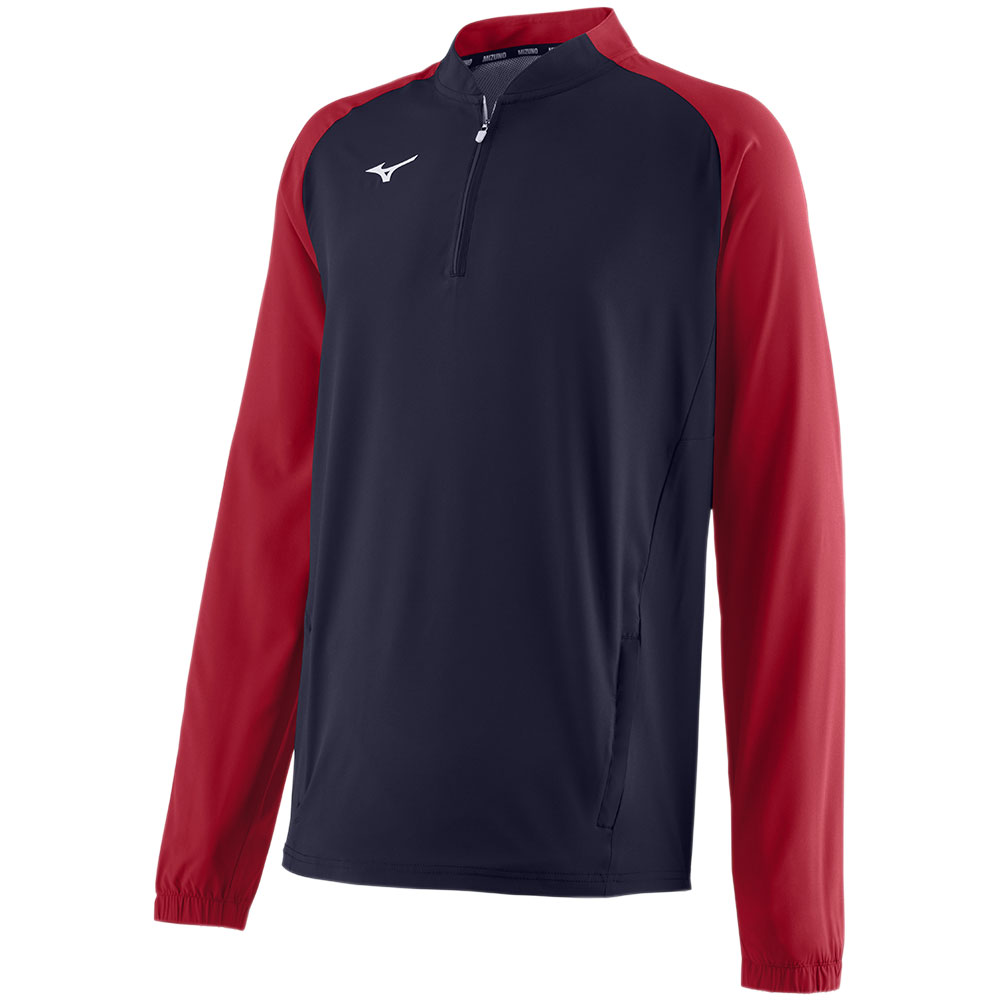 Mizuno Adults' Game Time Long Sleeve Baseball Hitting Jacket