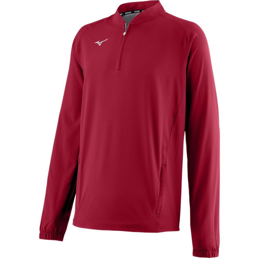 Mizuno Adults' Game Time Long Sleeve Baseball Hitting Jacket
