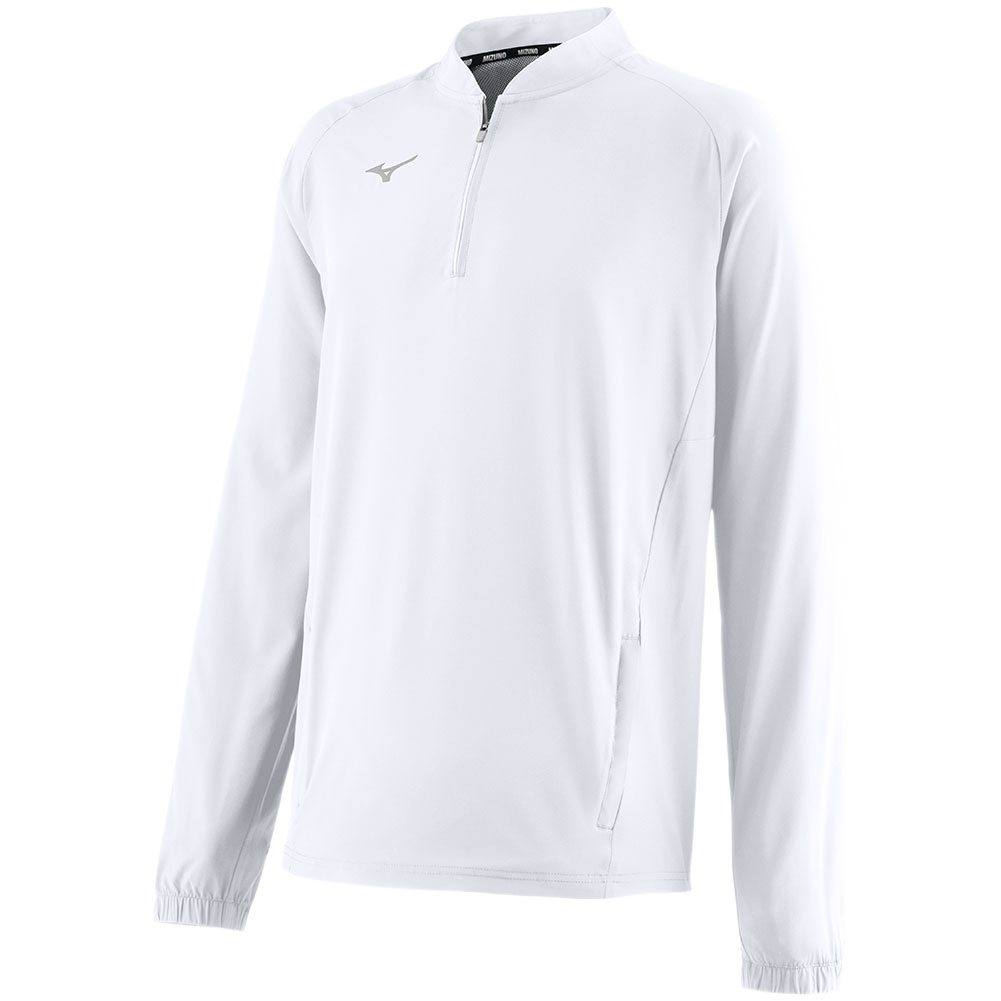 Mizuno Adults' Game Time Long Sleeve Baseball Hitting Jacket