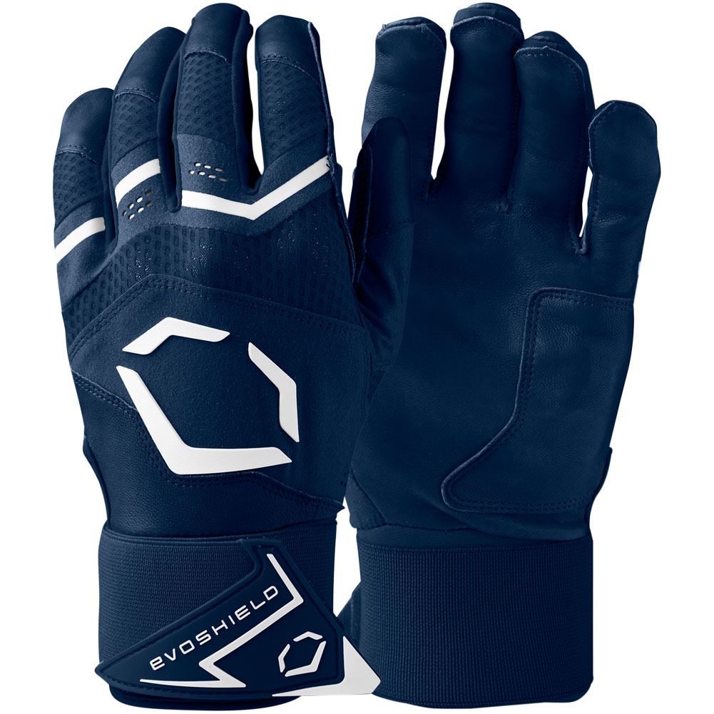 EvoShield Adult Carbyne Batting Gloves with Strap | Size: Large | Sheepskin Leather/Neoprene