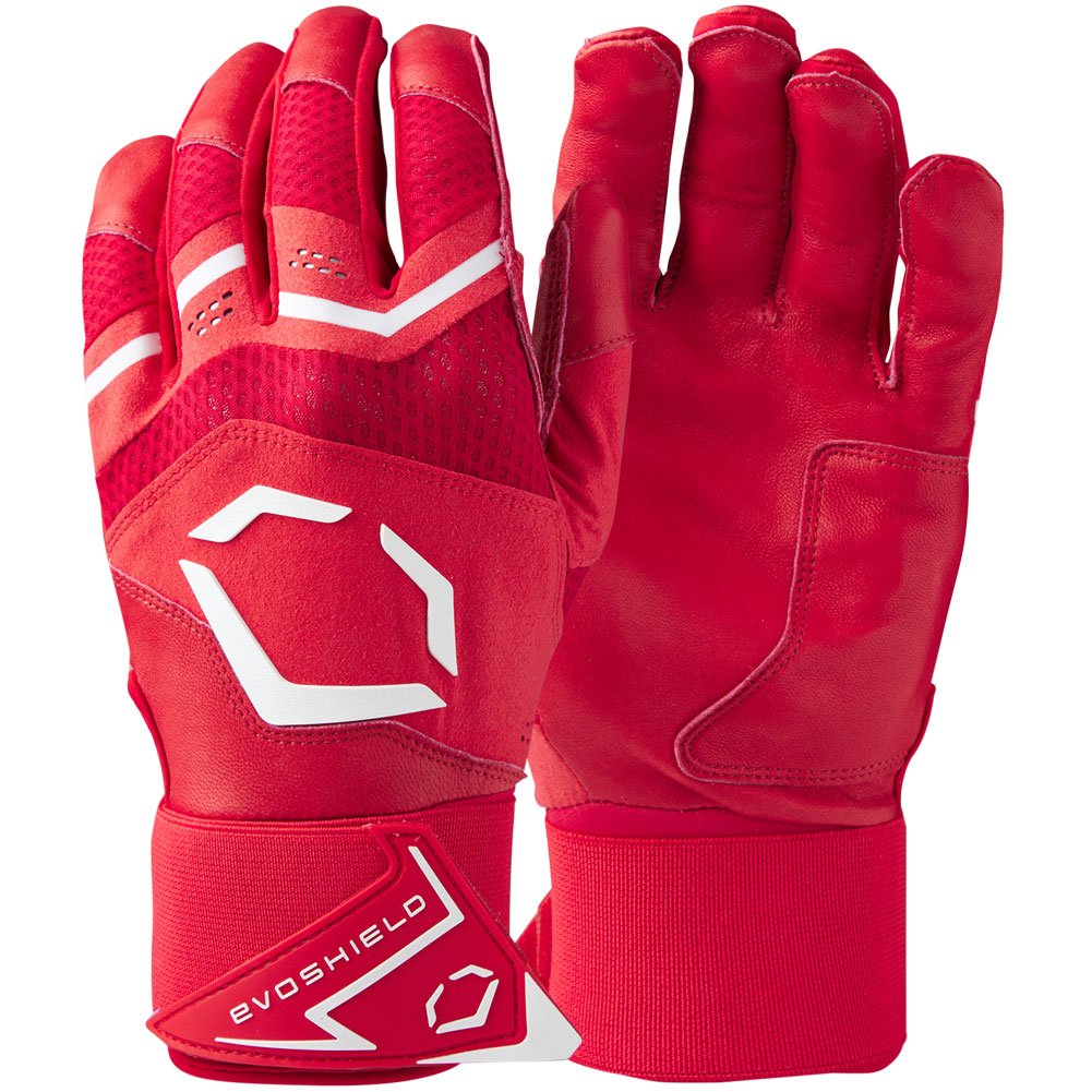 EvoShield Adult Carbyne Batting Gloves with Strap | Size: 2XL | Sheepskin Leather/Neoprene