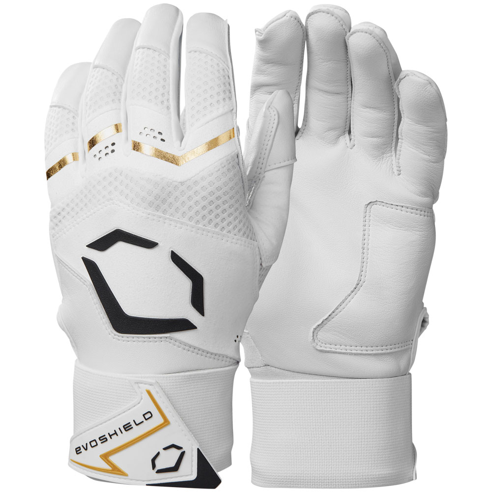 EvoShield Adult Carbyne Batting Gloves with Strap | Size: 2XL | Sheepskin Leather/Neoprene