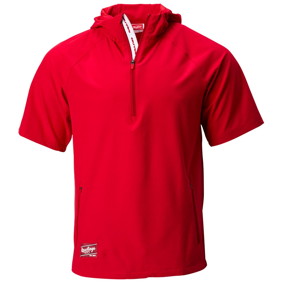 Rawlings Men's Colorsync Short Sleeve Hooded Jacket