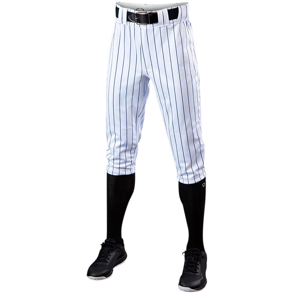 EvoShield Men's Salute Pinstripe Knicker Pants, XXL, Team White/Team Navy