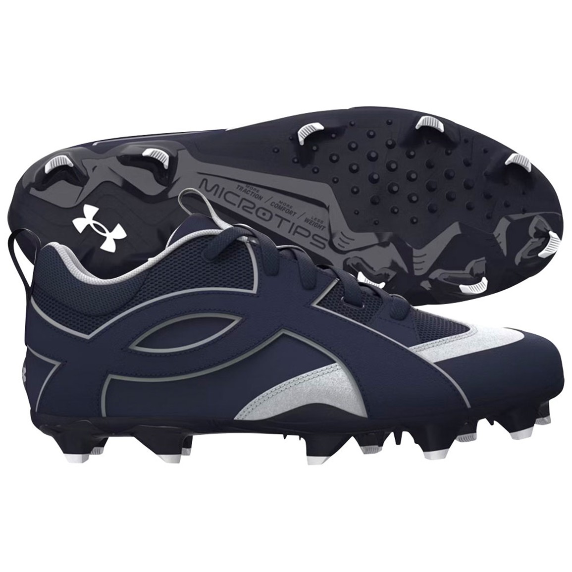 Under Armour Yard Icon TPU Baseball Cleats, Size 10, Midnight Navy