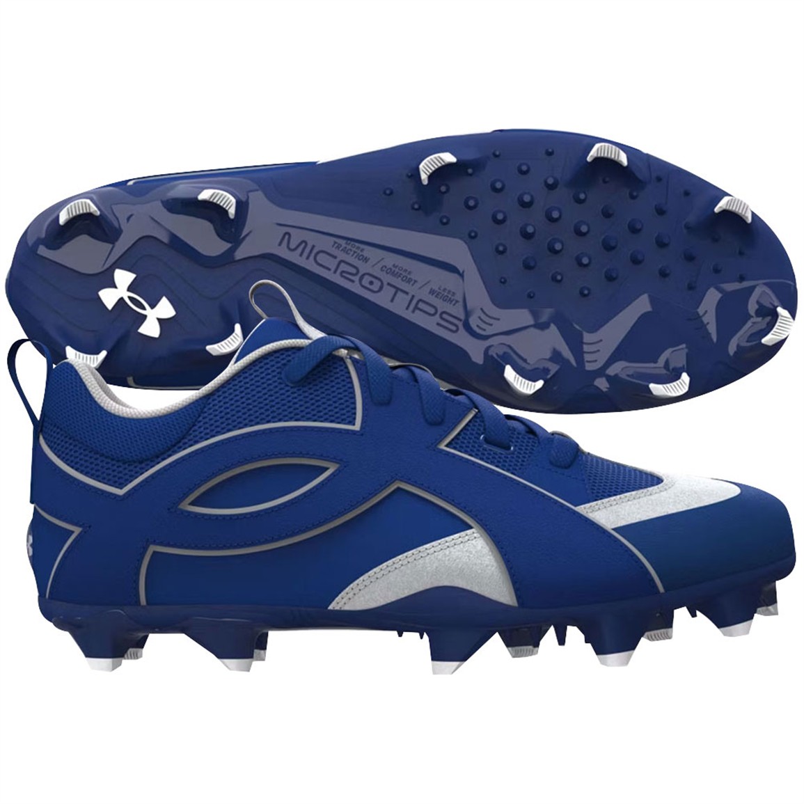 Under Armour Yard Icon TPU Baseball Cleats, Size 9, Royal