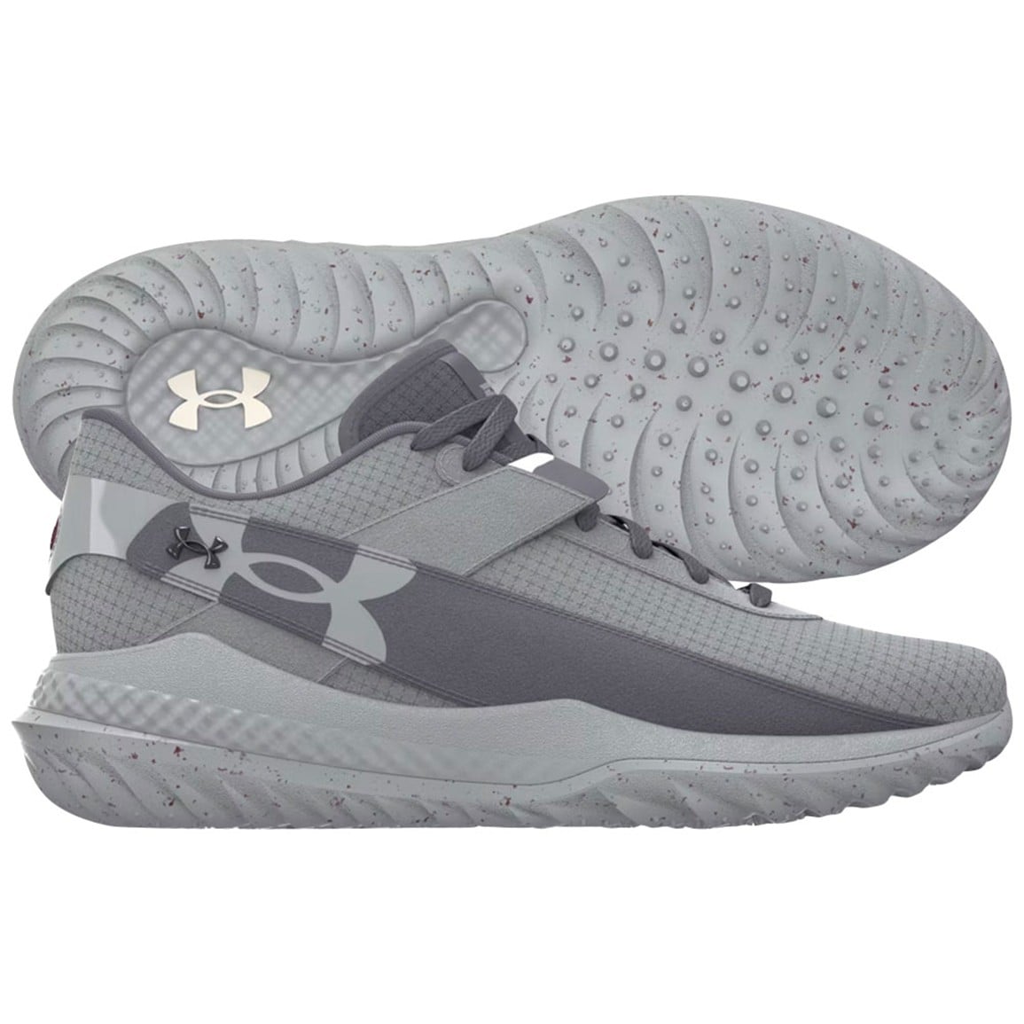 Under Armour Harper 10 Pro Turf Baseball Shoes, Triple Grey
