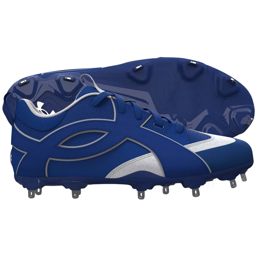 Under Armour Mens Yard ICON MT Metal Low Baseball Cleats  display picture 1