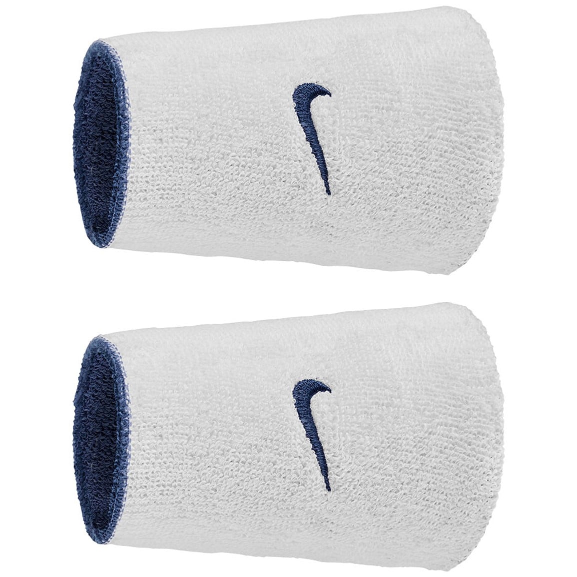 NIKE Swoosh Classic Reversible Doublewide Wristbands (2 Pack)