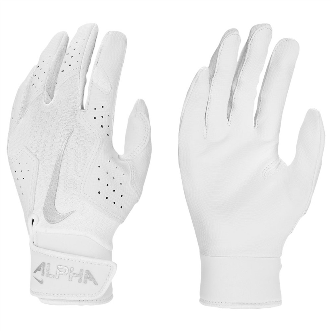 Nike Alpha 2.0 Kids' Baseball Batting Glove in White | N1012187-117
