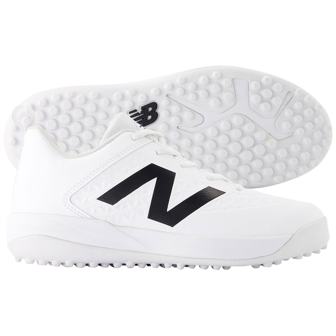 New Balance Kids' FuelCell 4040 V8 Turf Baseball Shoes, Size 12.5, White