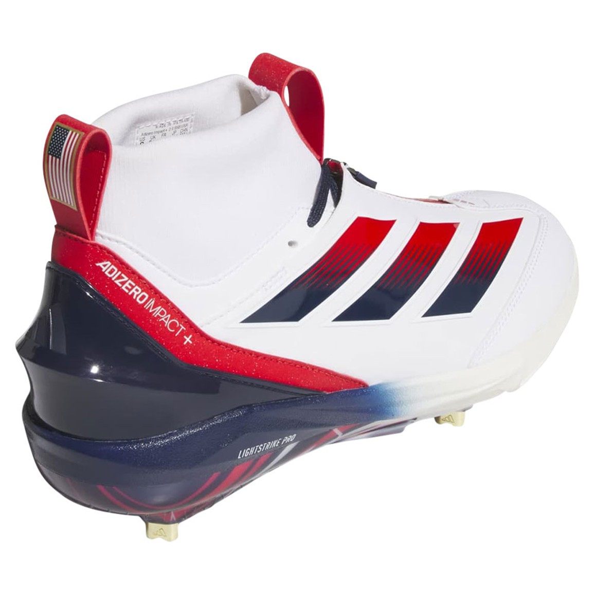 adidas Mens Adizero Impact+ 2.0 SE USA Baseball Metal Cleats