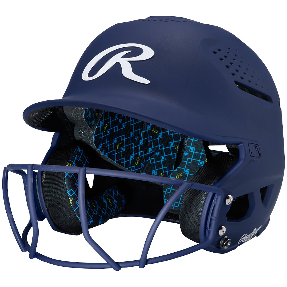 Rawlings Kids' RX2 1 Tone Matte Helmet with Softball Cage