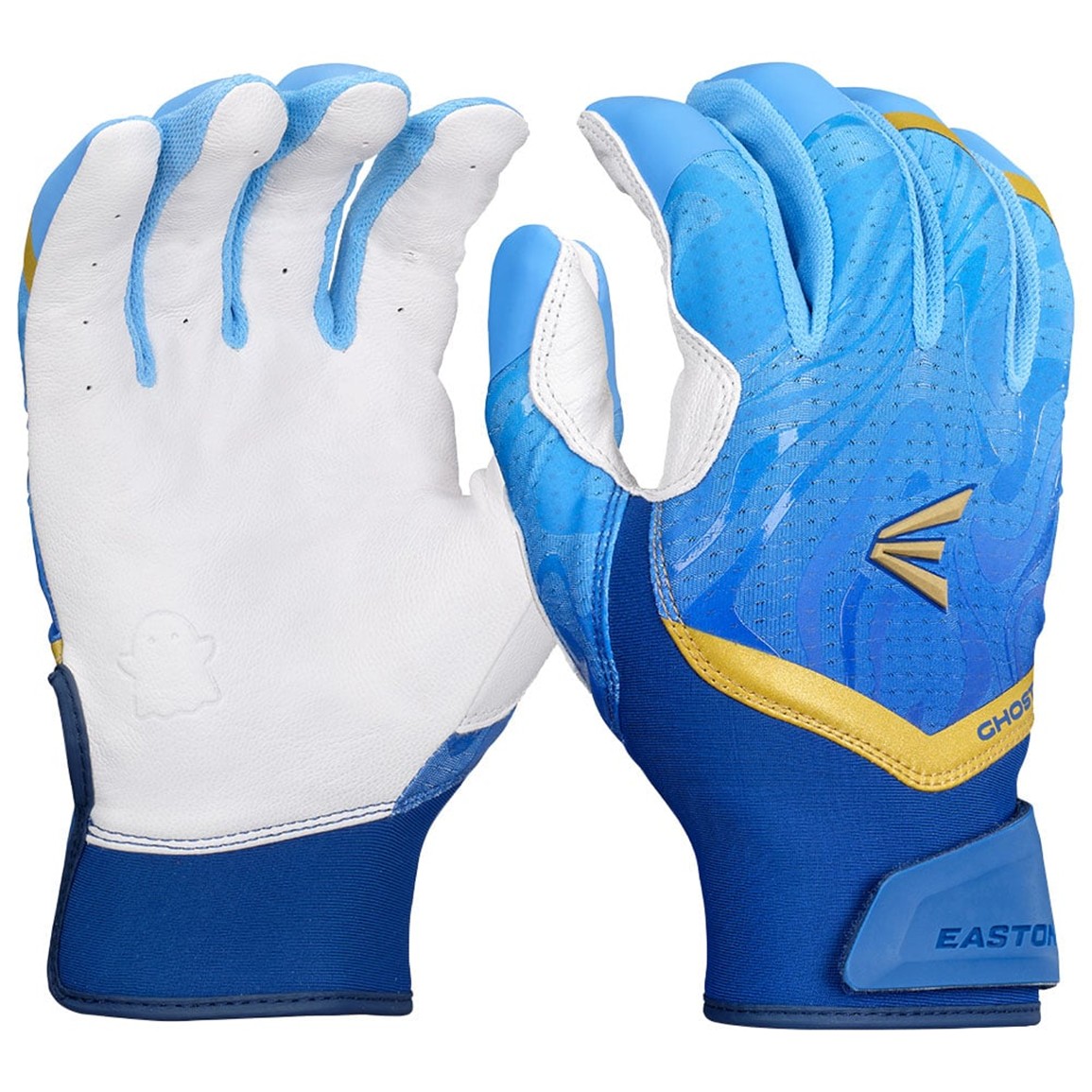 Easton Adult Ghost Fastpitch Batting Gloves, Women's, Large, Navy/Royal