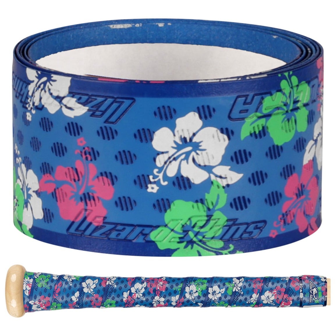 Lizard Skins DSP Ultra Outburst Bat Specialty Grip, Blue Floral