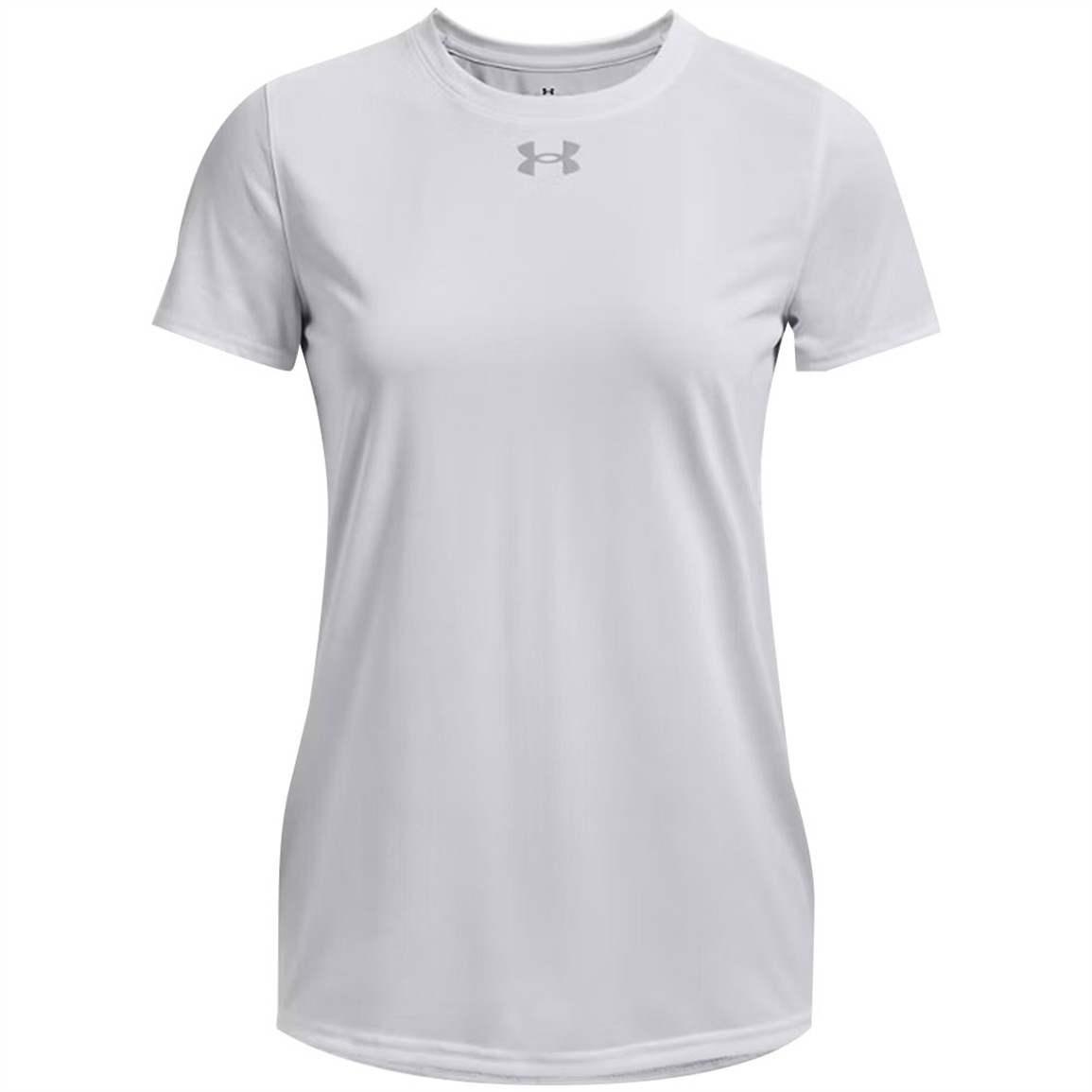 Under Armour UA Tech Team Short-Sleeve Shirt for Ladies - White/Mod Gray