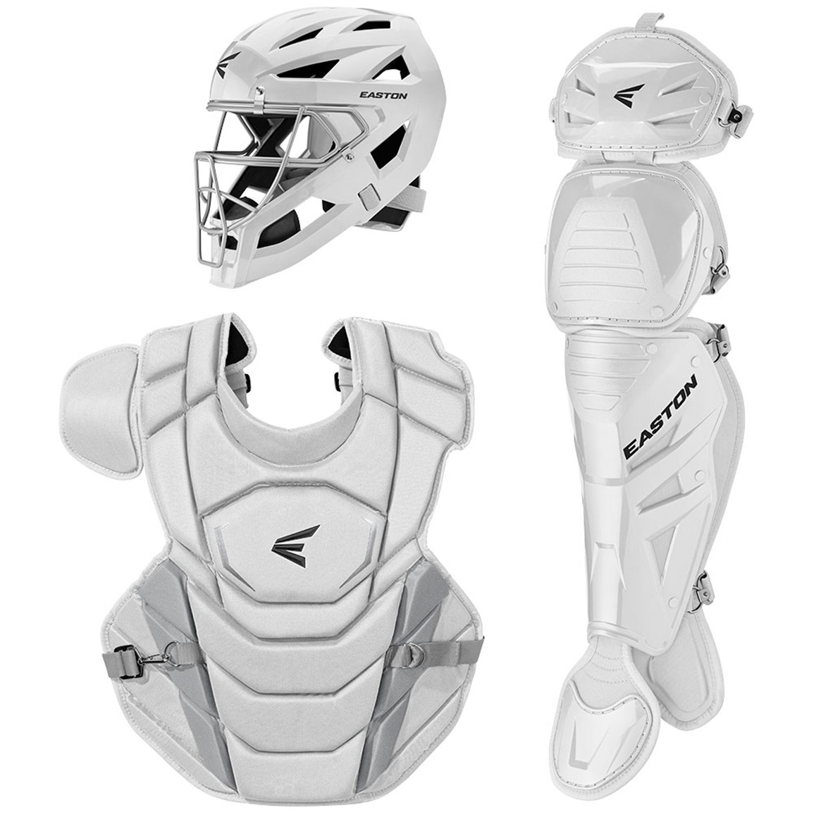 Easton Medium Phenom Catcher's Set, Men's, White/Grey