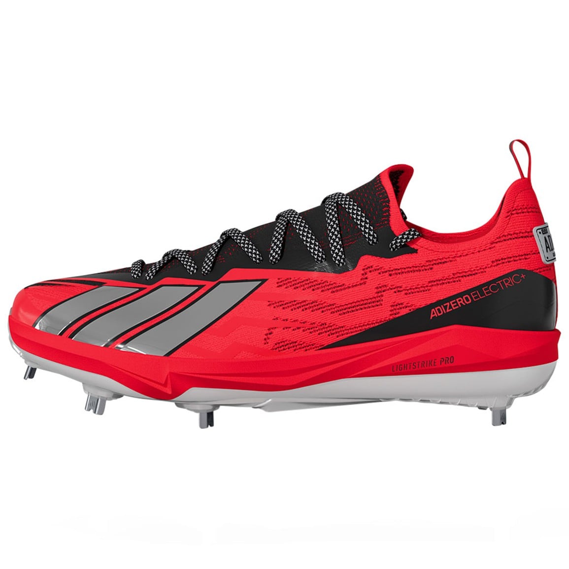 Sprintskin upper and aggressive metal traction outsole on the Adidas Adizero Electric+ 3.0 SE