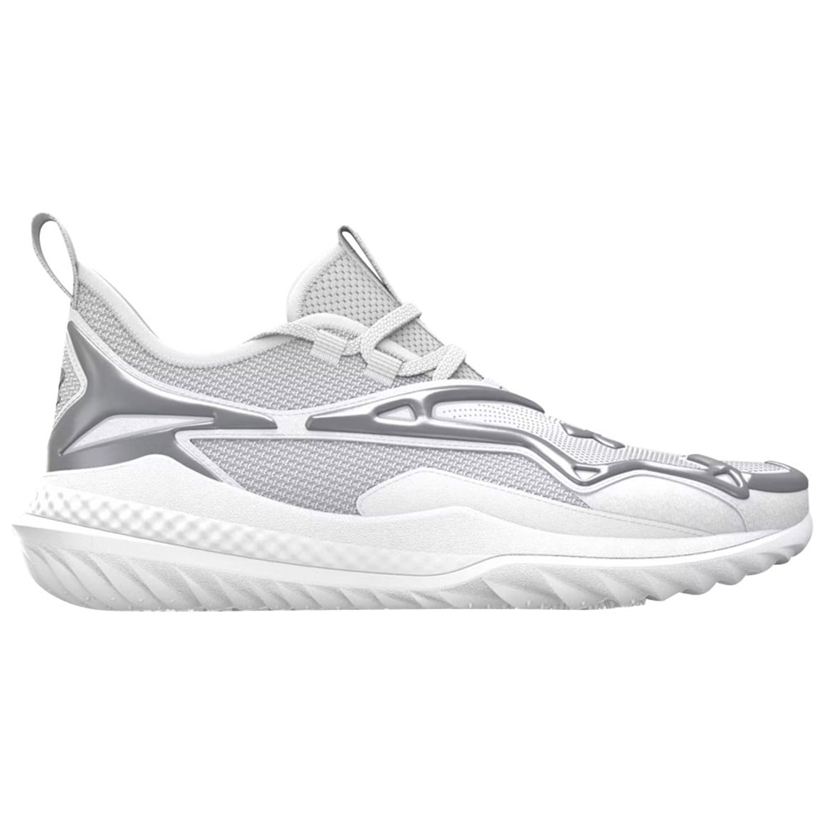 Under Armour Harper 11 Pro Turf Baseball Cleats, White/Silver