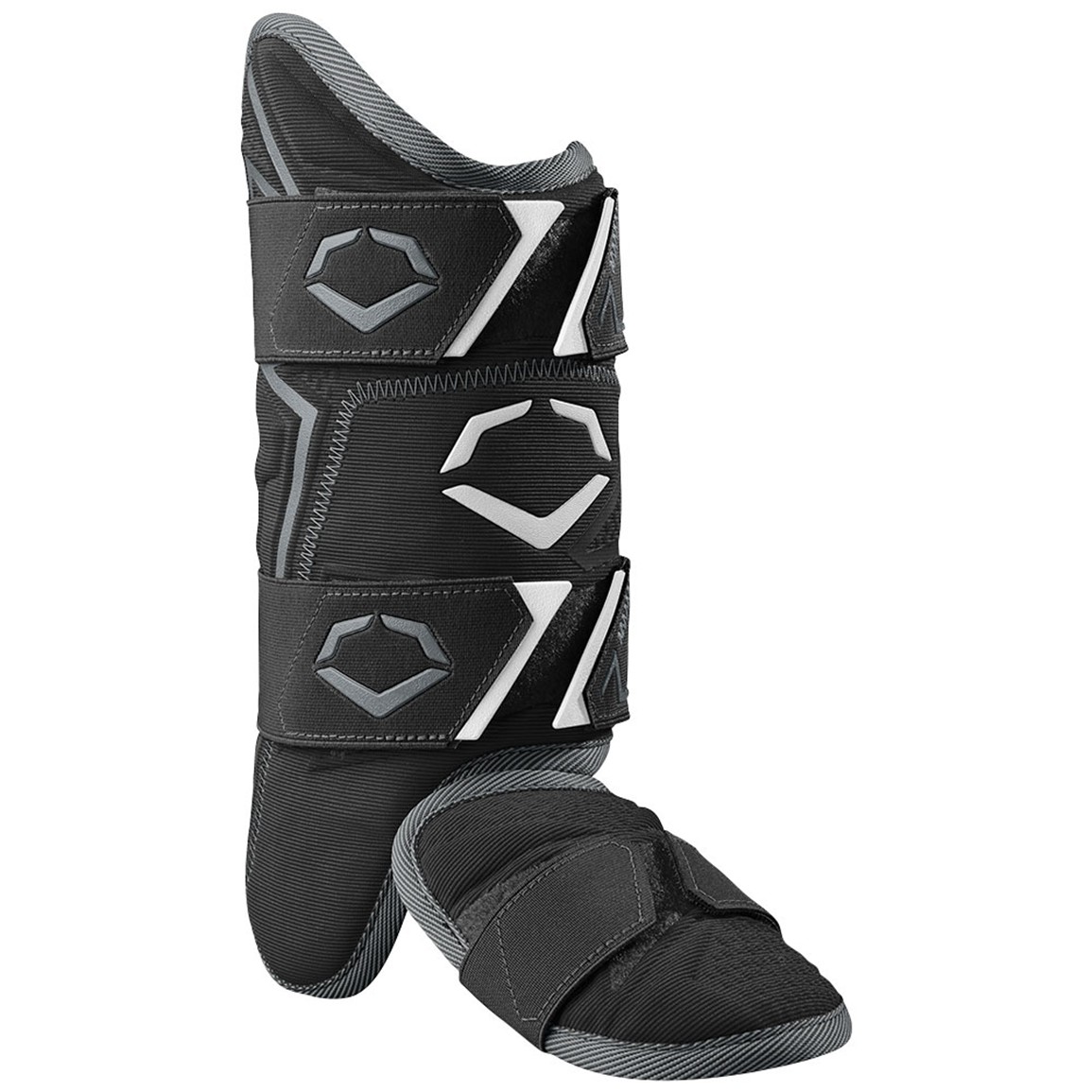 EvoShield Pro-SRZ 3.0 Batter's Leg Guard, Right-Handed Batter, Black