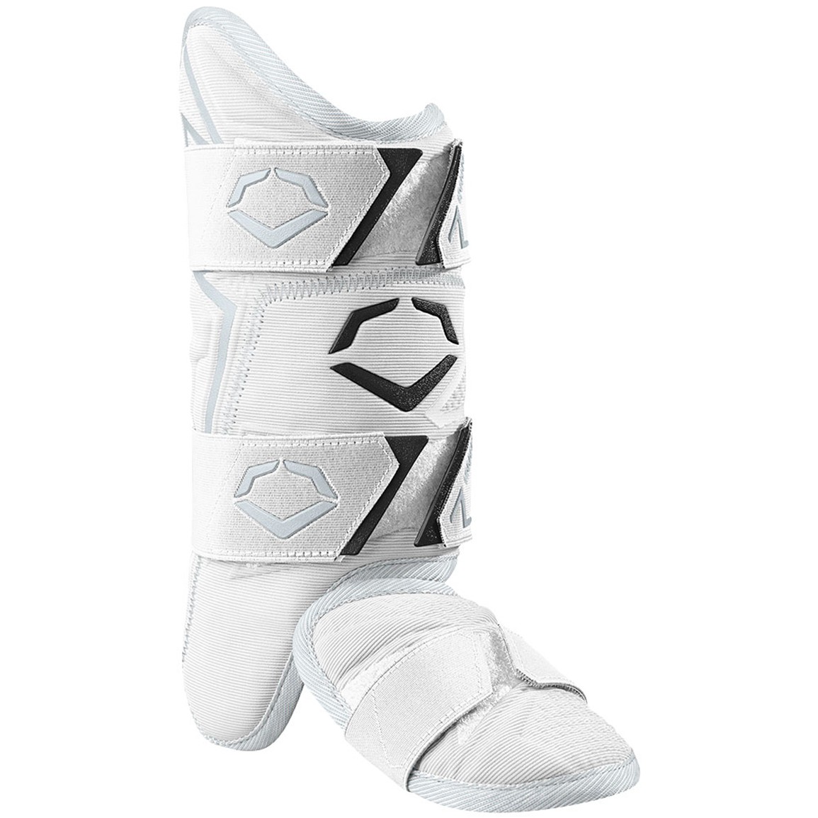EvoShield Pro-SRZ 3.0 Batter's Leg Guard, Right-Handed Batter, White