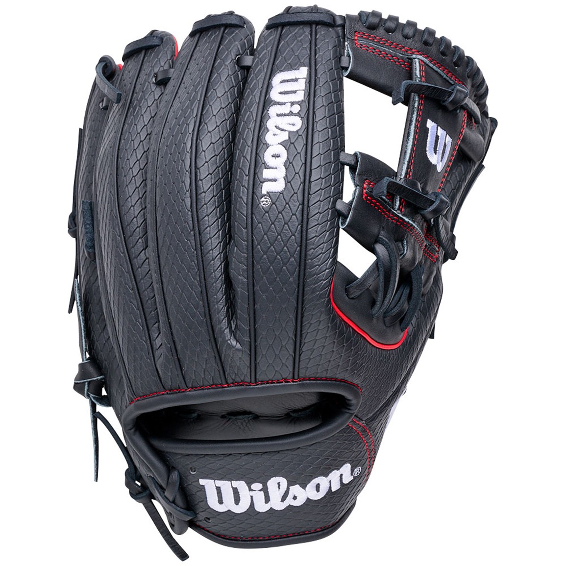 Wilson 11.75" 1975SS A1000 Series Glove, Men's, Black/White/Red