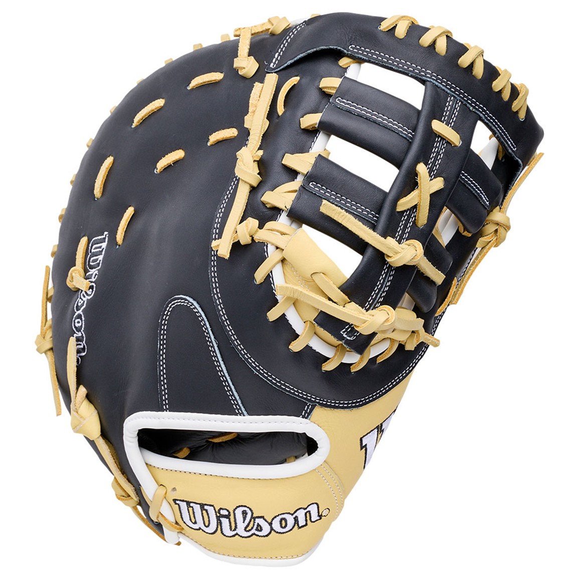 Wilson 12" PF1612 Pedroia Fit A1000 Series First Base Mitt, Men's, Yellow/Black/White