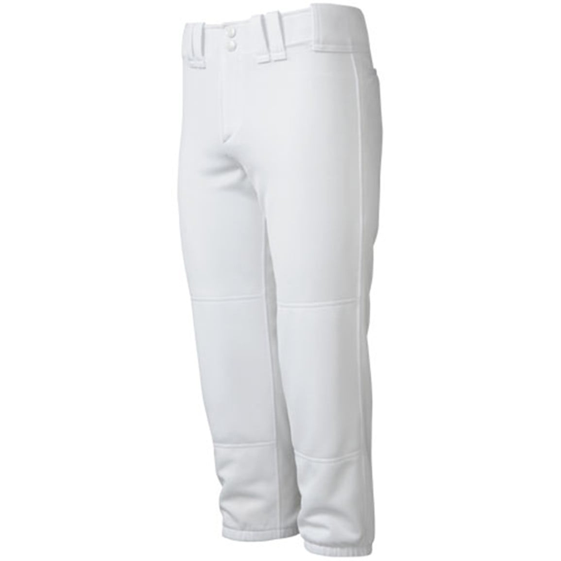 Mizuno Women's Select Low Rise Softball Pants w/ Belt Loops, Large, White