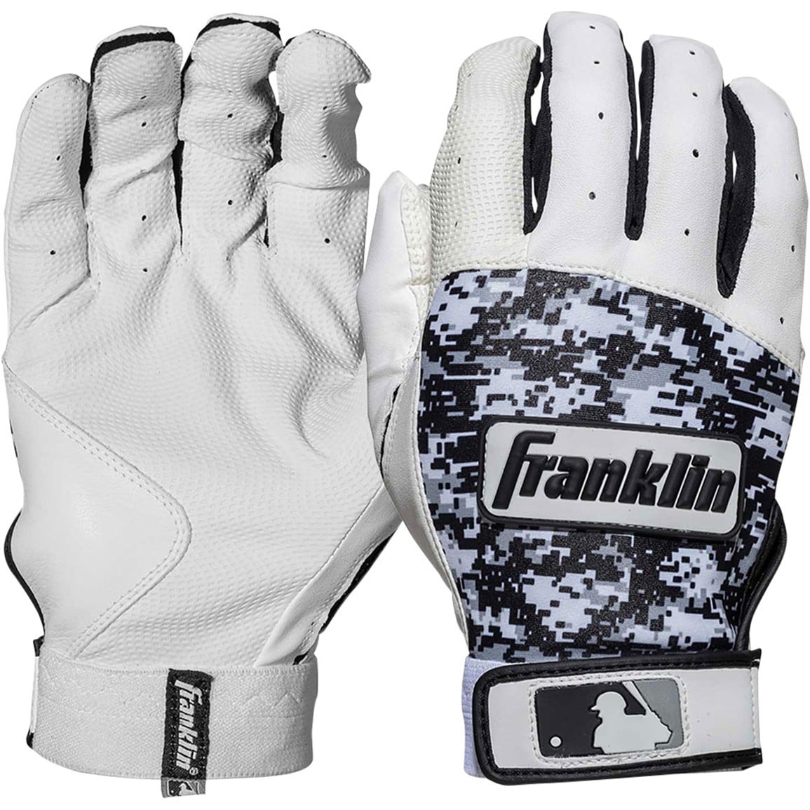 Franklin(R) Adult Digitek MLB Gloves-Grey/White/Black