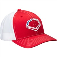 Evoshield USA Snapback Trucker Baseball Cap, Red